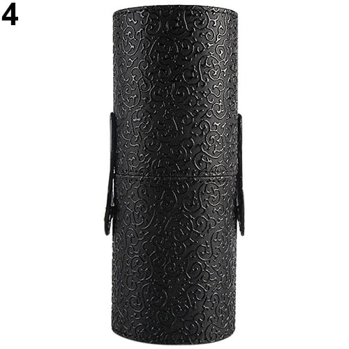POP Maquillaje de cuero Cepillo Porta bolígrafos Almacenamiento Vacío Titular Bolsa de maquillaje Pinceles Organizador Cosmético Taza Estuche