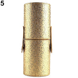 POP Maquillaje de cuero Cepillo Porta bolígrafos Almacenamiento Vacío Titular Bolsa de maquillaje Pinceles Organizador Cosmético Taza Estuche
