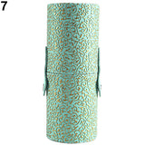 POP Maquillaje de cuero Cepillo Porta bolígrafos Almacenamiento Vacío Titular Bolsa de maquillaje Pinceles Organizador Cosmético Taza Estuche