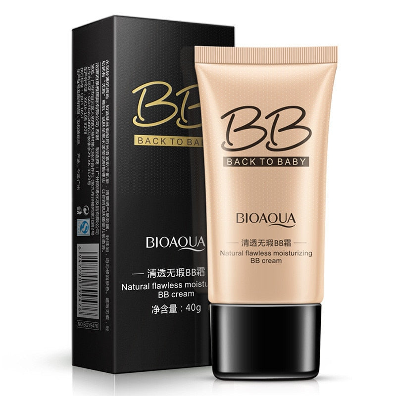 BIOAQUA Natural Flawless BB Cream Blanqueador Hidratante Corrector Nude Foundation Maquillaje Rostro Belleza