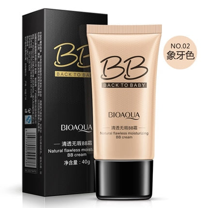 BIOAQUA Natural Flawless BB Cream Blanqueador Hidratante Corrector Nude Foundation Maquillaje Rostro Belleza