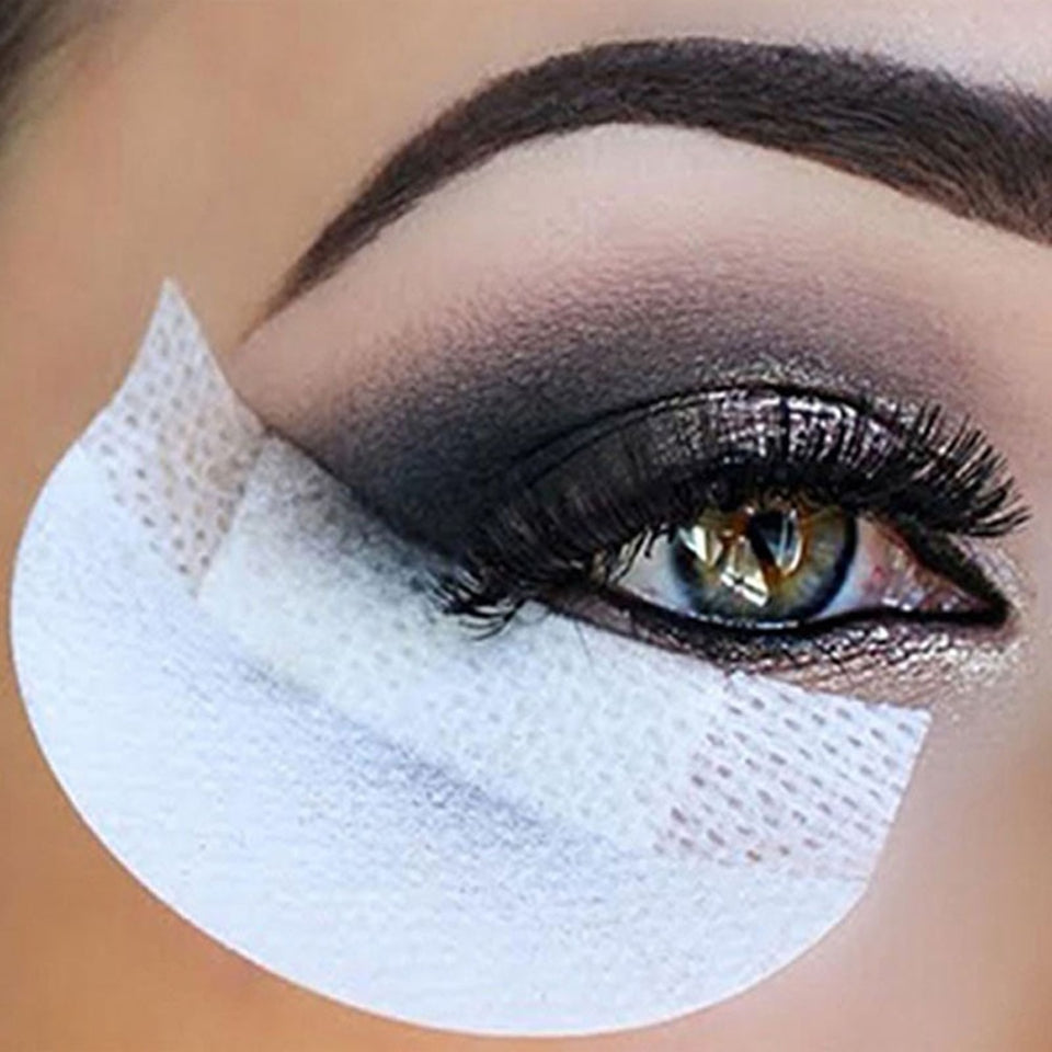 1PCS / 20PCS Eyeliner Shield para protectores de sombra de ojos Protector Almohadillas desechables Parche sin pelusa Extensión de pestañas falsas Herramienta de maquillaje