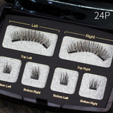 Pestañas magnéticas Pestañas postizas naturales hechas a mano con embalaje personalizado Caja de herramientas de maquillaje Acrílico Pestañas magnéticas SCT06