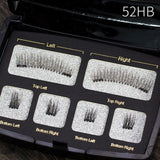 Pestañas magnéticas Pestañas postizas naturales hechas a mano con embalaje personalizado Caja de herramientas de maquillaje Acrílico Pestañas magnéticas SCT06